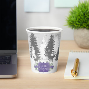 Winter Wonderland Paper cup - Purple