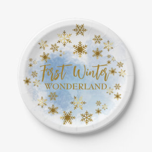Winter Wonderland Paper Plate