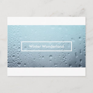 winter wonderland party window invitation postcard