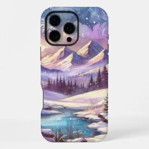 Winter Wonderland Patterns of Nature Mountain Lake iPhone 16 Pro Max Case