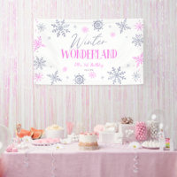 Winter Wonderland Pink Snowflake Birthday Party