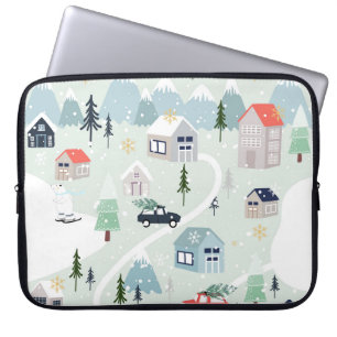 Winter Wonderland: Polar Bear Christmas Laptop Sleeve