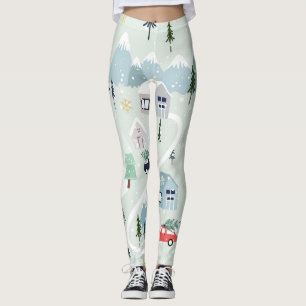 Winter Wonderland: Polar Bear Christmas Leggings