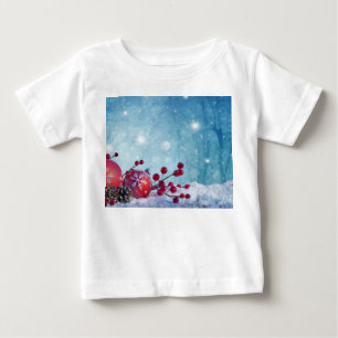 Winter Wonderland Scene Baby T-Shirt