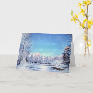 Winter Wonderland Scene Christmas Card