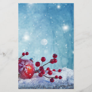 Winter Wonderland Scene Stationery
