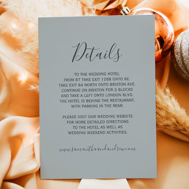 Winter wonderland silver snow typography details enclosure card (Winter wonderland silver snow typography details enclosure card)