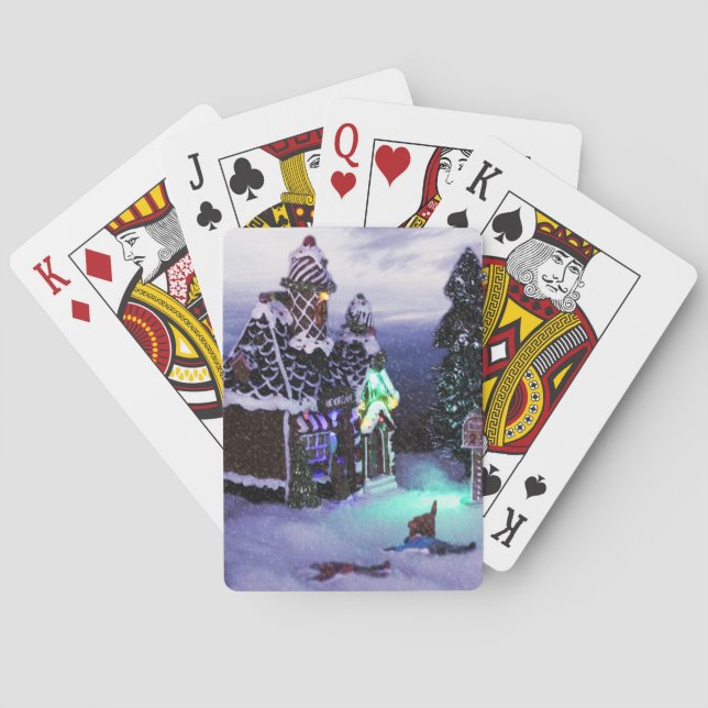 Winter Wonderland Snow Scene 2020 Playing Cards (Back)