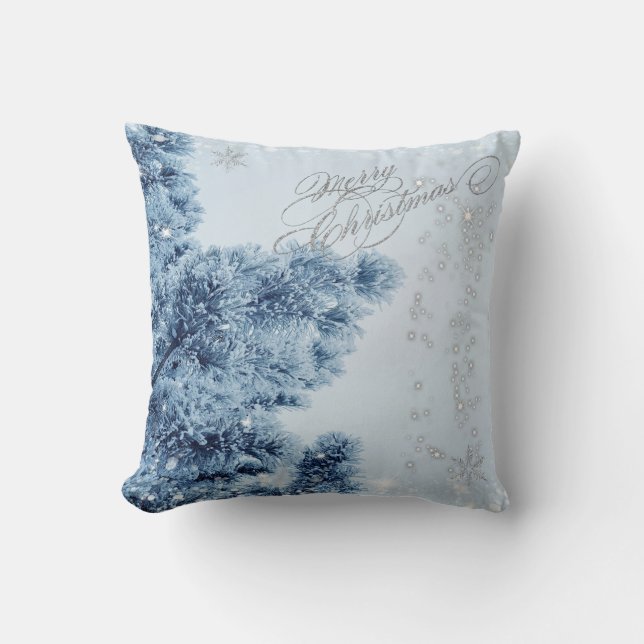 Winter Wonderland,Snow, Snowflakes Cushion (Front)