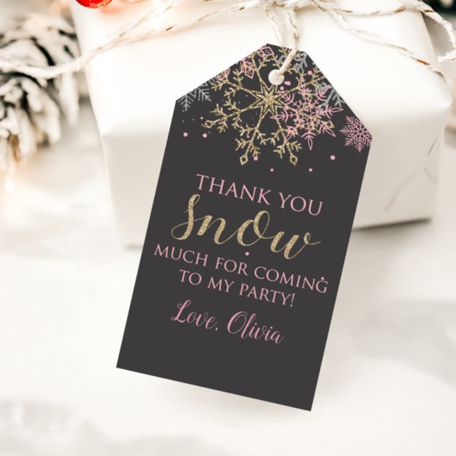 Winter Wonderland Snowflake Favour Tags (Creator Uploaded)