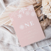 Winter Wonderland Snowflake Girls Pink Birthday