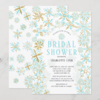 Winter Wonderland Snowflakes Bridal Shower