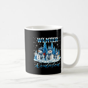 Winter Wonderland Snowman Family Snowflake Cozy Wi Coffee Mug