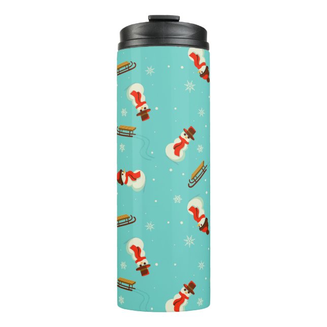 Winter Wonderland Snowmen Thermal Tumbler (Front)