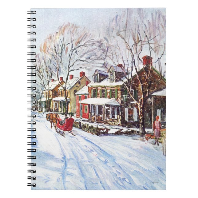 Winter Wonderland Spiral Notebook (Front)