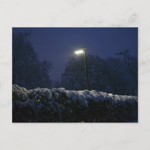 Winter wonderland street postcard