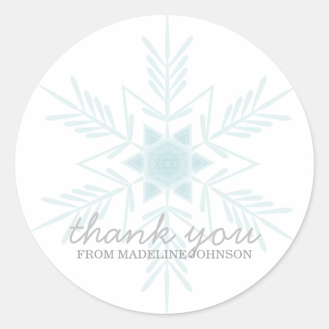 winter wonderland SWEET 16 party keepsake label (Front)