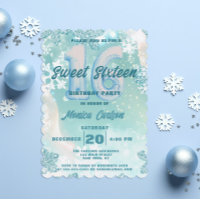 Winter Wonderland Sweet Sixteen Birthday