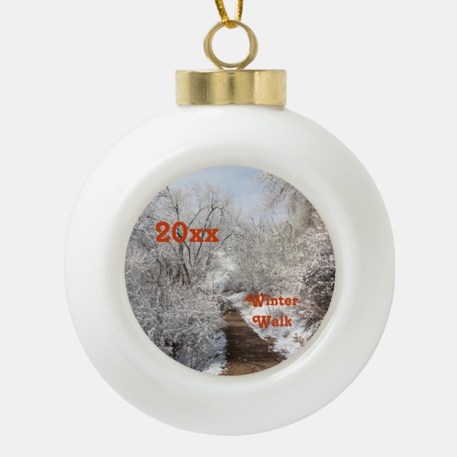Winter Wonderland Template Ornament (Front)