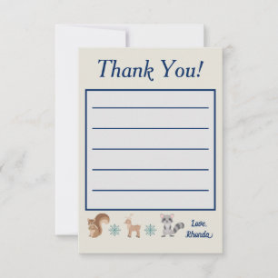 Winter Wonderland Thank You Card