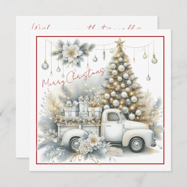 Winter Wonderland Truck Holiday Card (Front/Back)