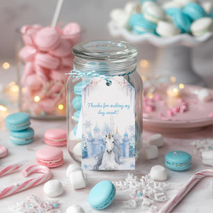 Winter Wonderland Unicorn Thank You  Gift Tags