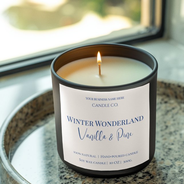 Winter Wonderland Vanilla & Pine | candle labels (Creator Uploaded)