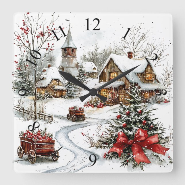 Winter Wonderland Wall Clock (Front)