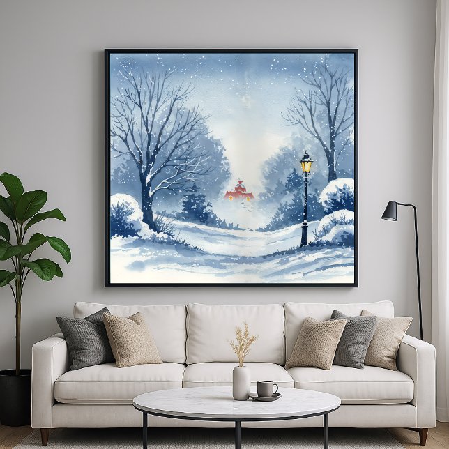 Winter Wonderland - Watercolor Style Landscape Poster (Creator Uploaded)
