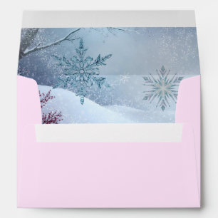 Winter Wonderland Wedding Envelope