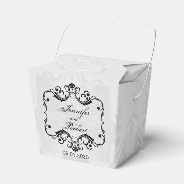 Winter Wonderland Wedding Favour Box (Front Side)
