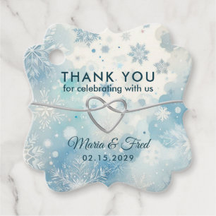 Winter Wonderland Wedding Favour Tag