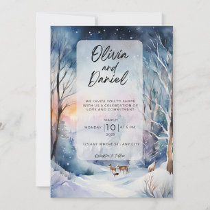 Winter Wonderland Wedding Invitation