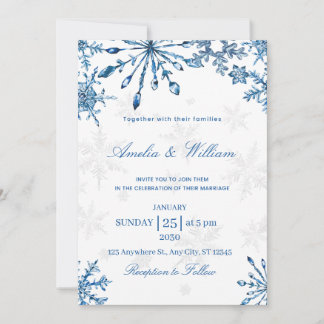 Winter Wonderland Wedding Invitation