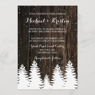 Winter Wonderland Wedding Invitations