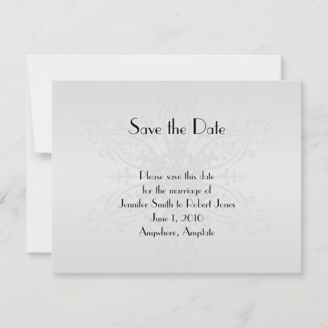 Winter Wonderland Wedding Save the Date (Front)