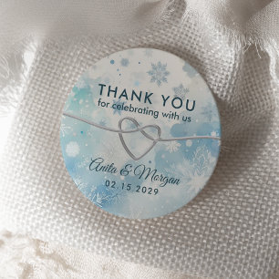 Winter Wonderland Wedding Thank You Sticker