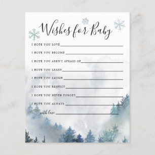 Winter Wonderland Wishes for Baby Card