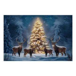 Winter Wonderland with Festive Friends 3DChristmas Poster