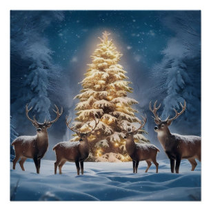 Winter Wonderland with Festive Friends 3DChristmas Poster