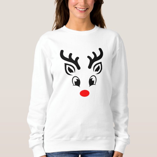 Winter Wonderland with Jo, Reindeer Christmas Sweatshirt (Front)