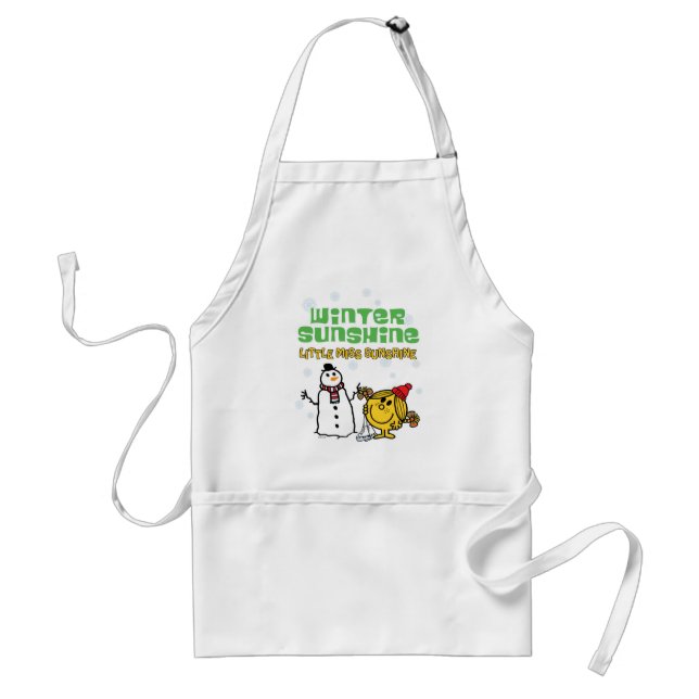 Winter Wonderland with Little Miss Sunshine Standard Apron (Front)