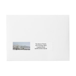 Winter Wonderland Wraparound Address Label