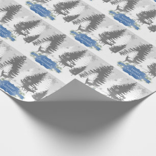 Winter Wonderland Wrapping Paper - Blue