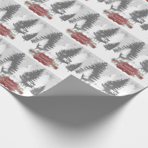 Winter Wonderland Wrapping Paper - Red