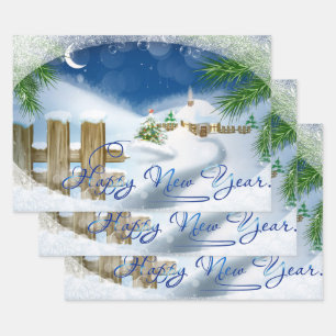 Winter Wonderland Wrapping Paper Sheet