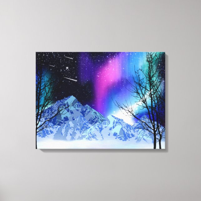 Winter Wonderlights Canvas Print (Front)