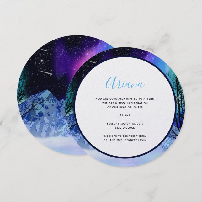 Winter Wonderlights Invitation (Front/Back)