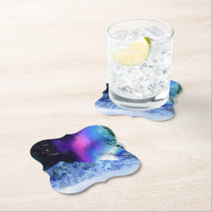 Winter Wonderlights Paper Coaster