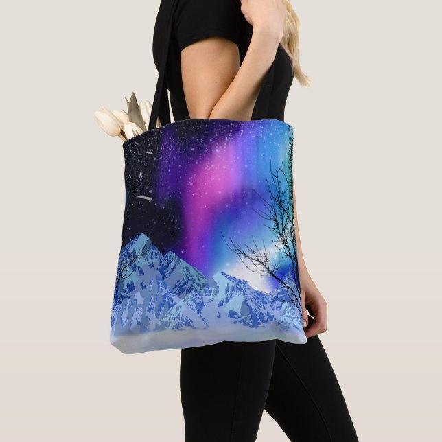 Winter Wonderlights Tote Bag (Close Up)